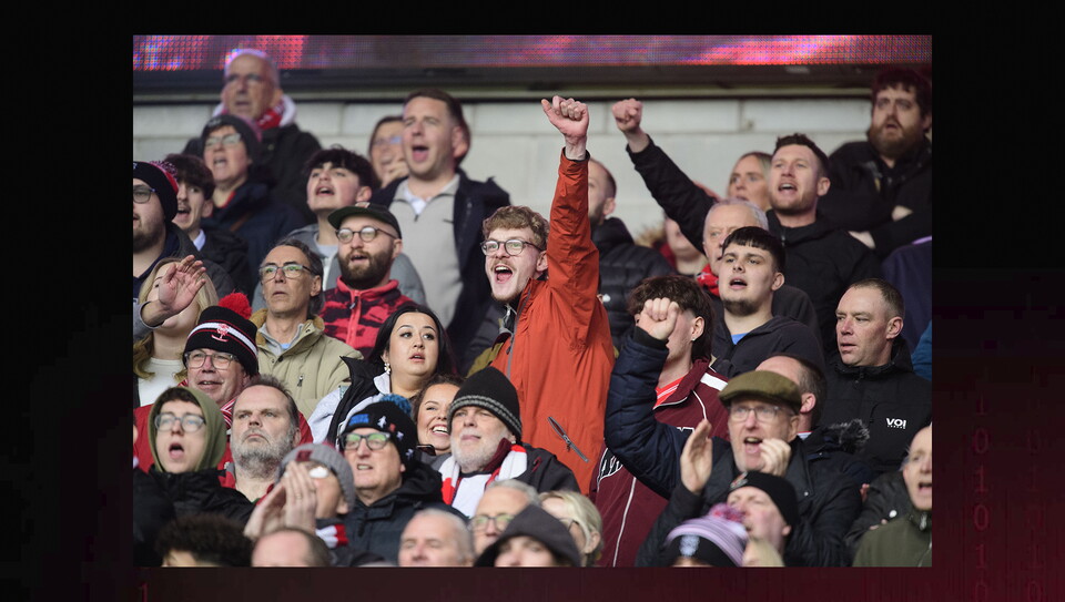 A fans image from the Imps' win at Cardiff City