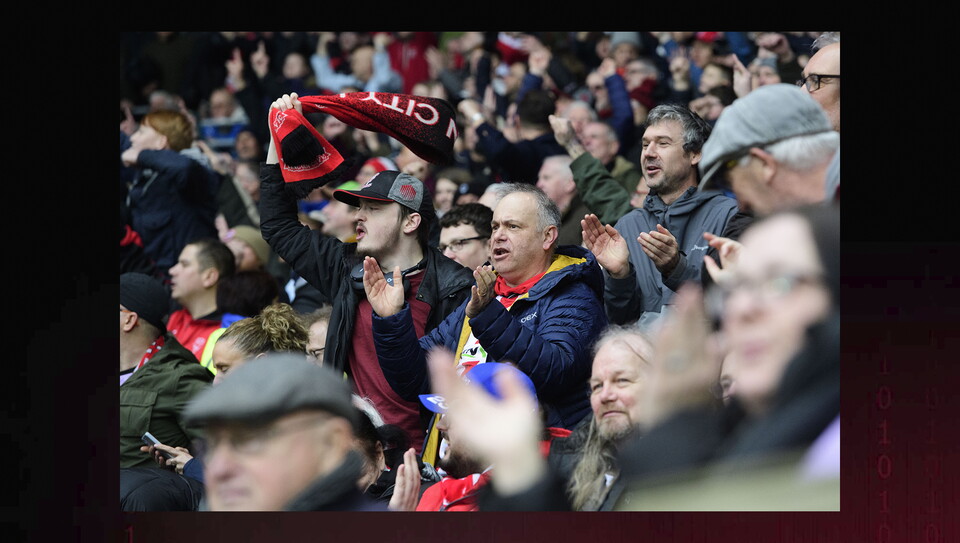 A fans image from the Imps' win at Cardiff City