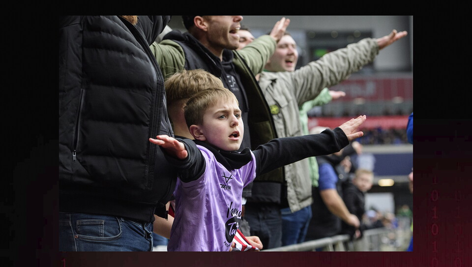 A fans image from the Imps' win at Cardiff City