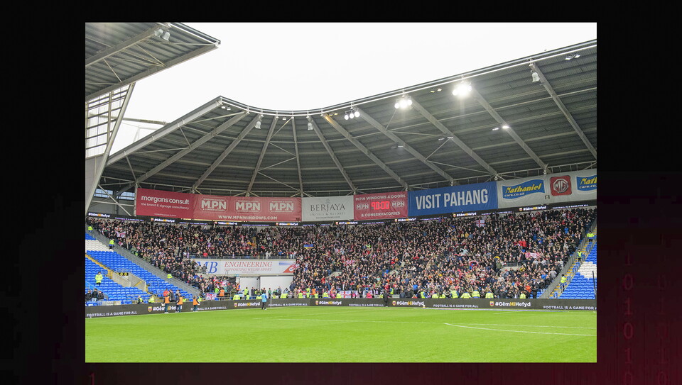 A fans image from the Imps' win at Cardiff City