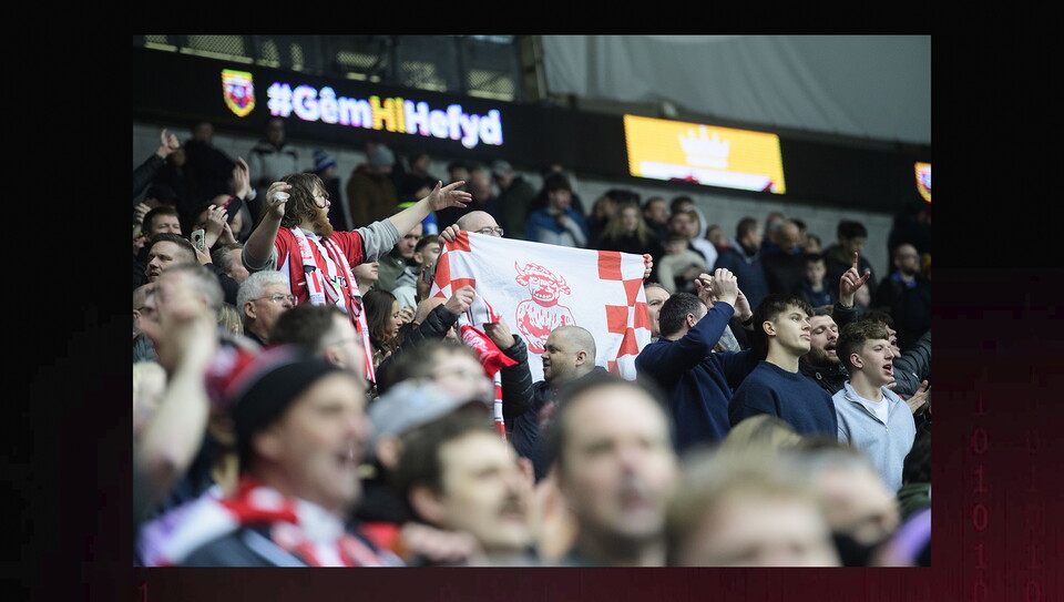A fans image from the Imps' win at Cardiff City