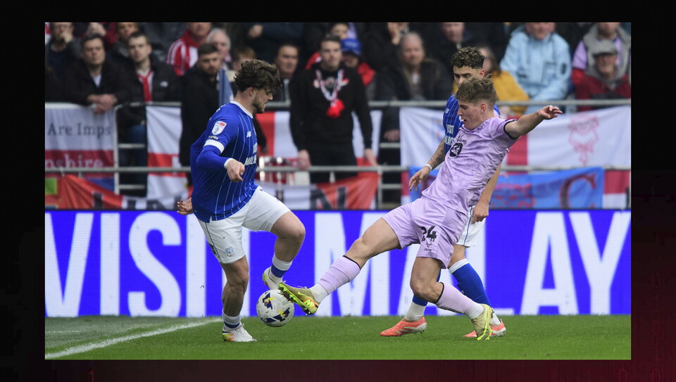 A match image from City's 2-0 win at Cardiff