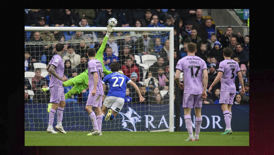A match image from City's 2-0 win at Cardiff