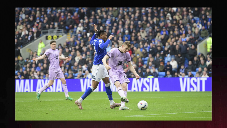 A match image from City's 2-0 win at Cardiff