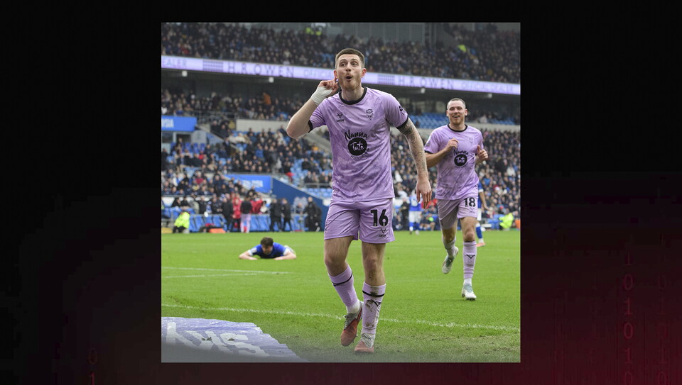A match image from City's 2-0 win at Cardiff
