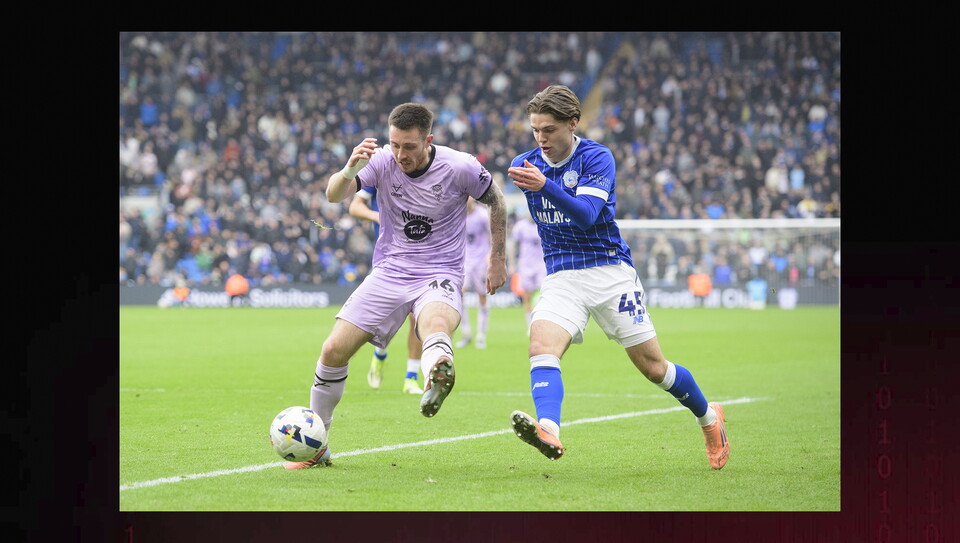 A match image from City's 2-0 win at Cardiff