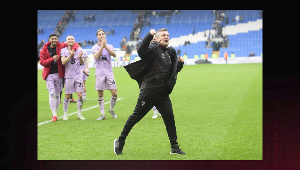 A match image from City's 2-0 win at Cardiff