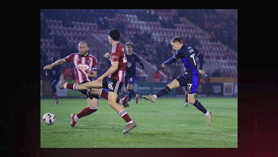 A match image from City's 1-0 win at Exeter