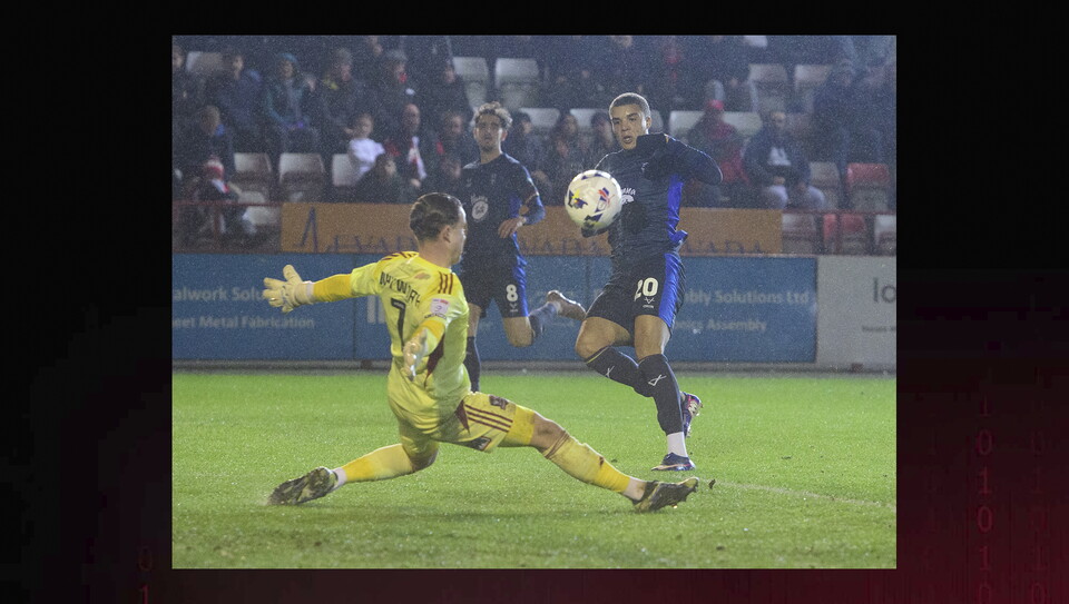 A match image from City's 1-0 win at Exeter