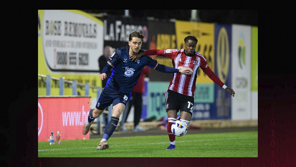 A match image from City's 1-0 win at Exeter