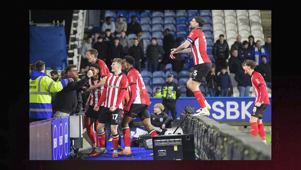 A match image from City’s 2-2 away draw at Huddersfield Town