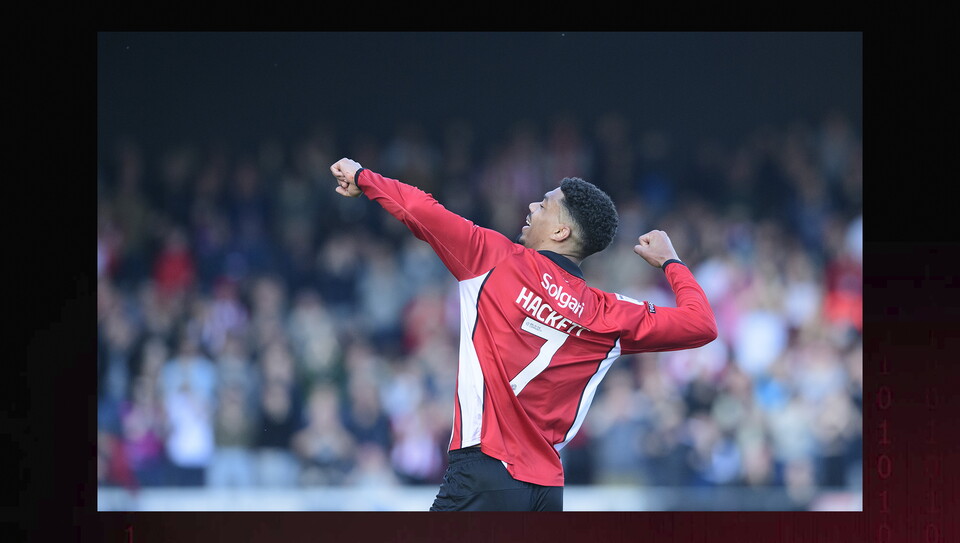 A match action photo from City’s 3-0 home win over Rotherham United