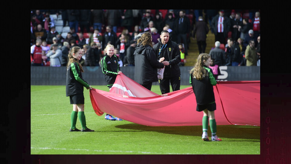 A matchday experience image from City’s 3-1 win over Stockport County