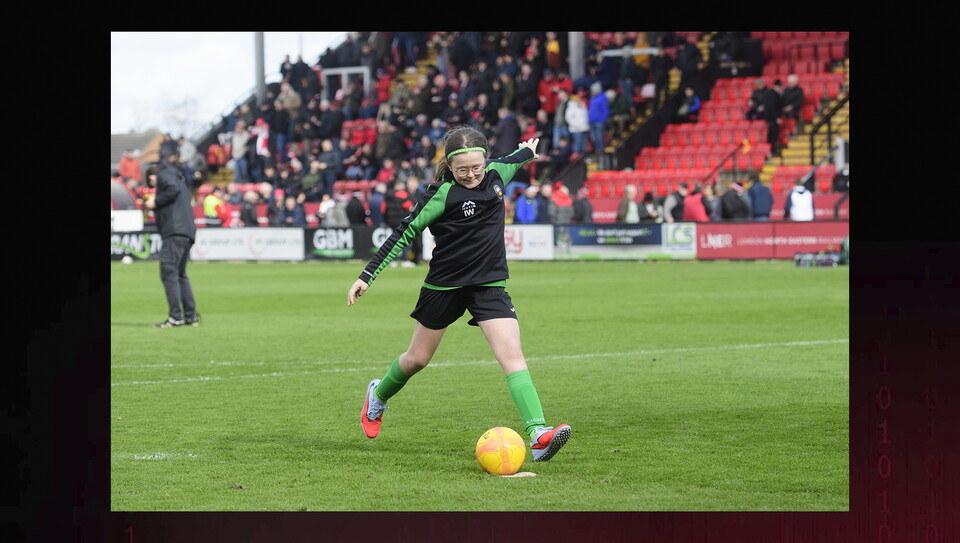 A matchday experience image from City’s 3-1 win over Stockport County