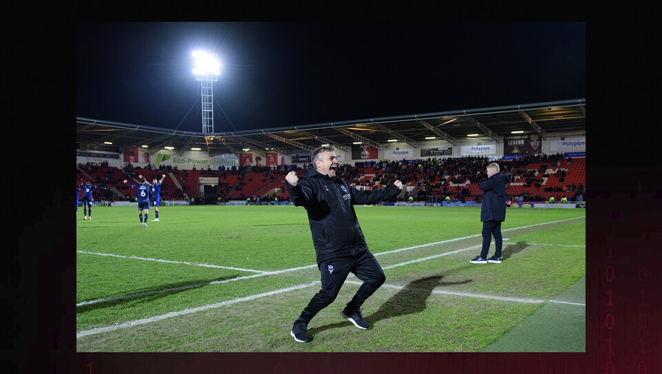 A match image from City’s win at Doncaster