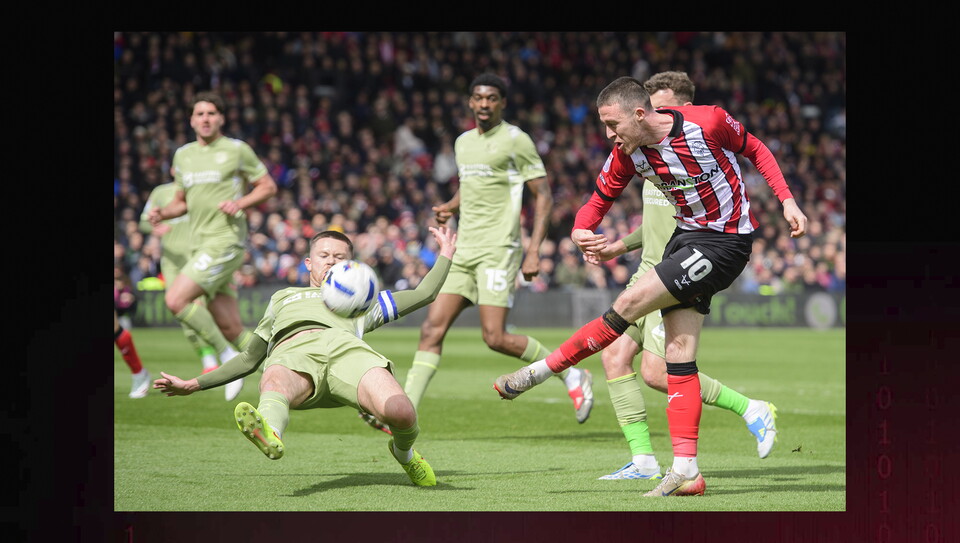 A match photo from City's 2-1 home win against Leyton Orient