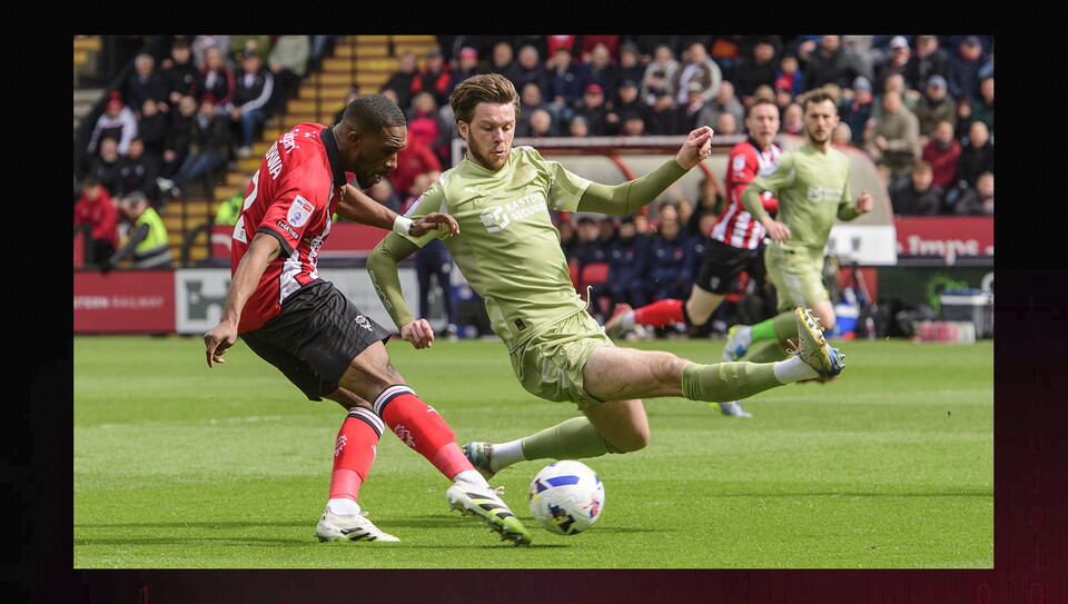 A match photo from City's 2-1 home win against Leyton Orient