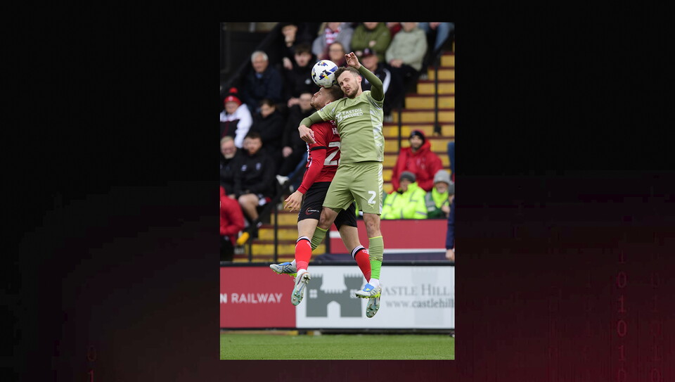 A match photo from City's 2-1 home win against Leyton Orient
