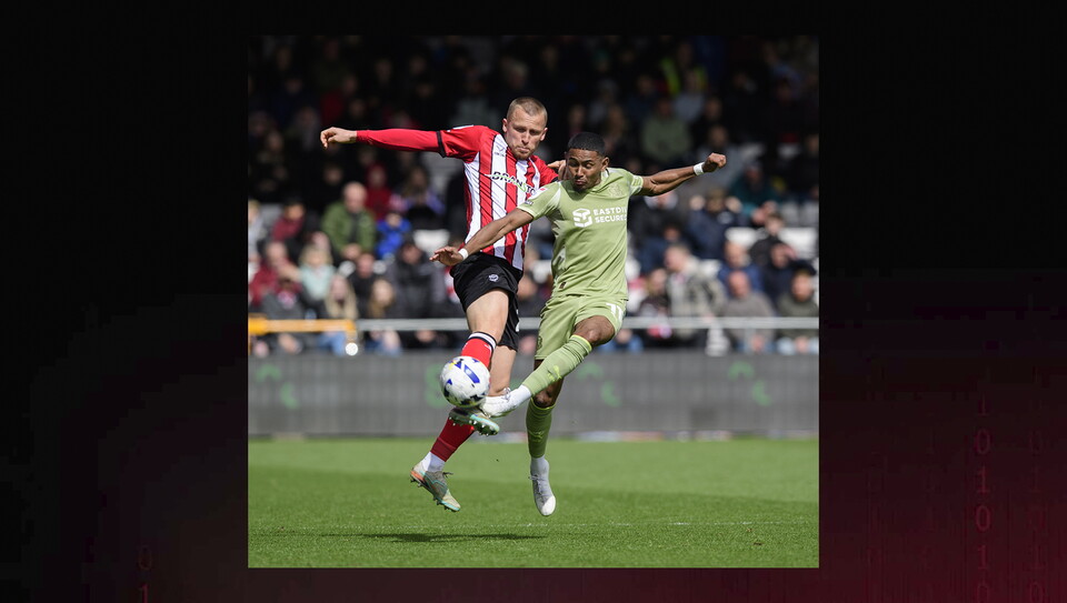 A match photo from City's 2-1 home win against Leyton Orient