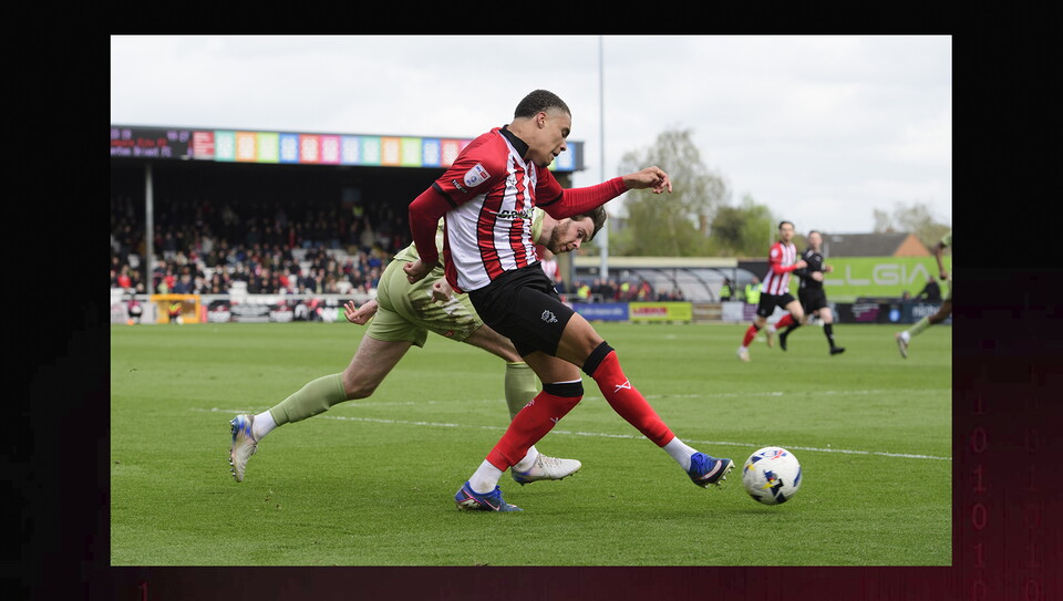 A match photo from City's 2-1 home win against Leyton Orient