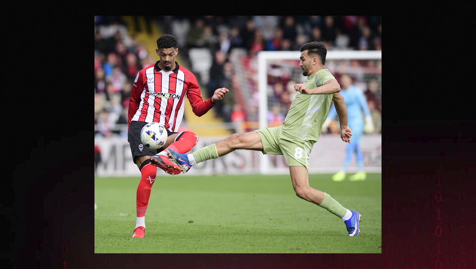 A match photo from City's 2-1 home win against Leyton Orient