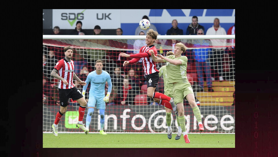A match photo from City's 2-1 home win against Leyton Orient