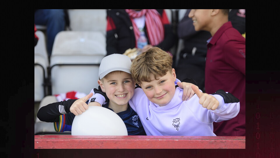 A fans photo from City’s 2-2 draw at Stevenage