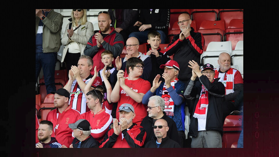 A fans photo from City’s 2-2 draw at Stevenage