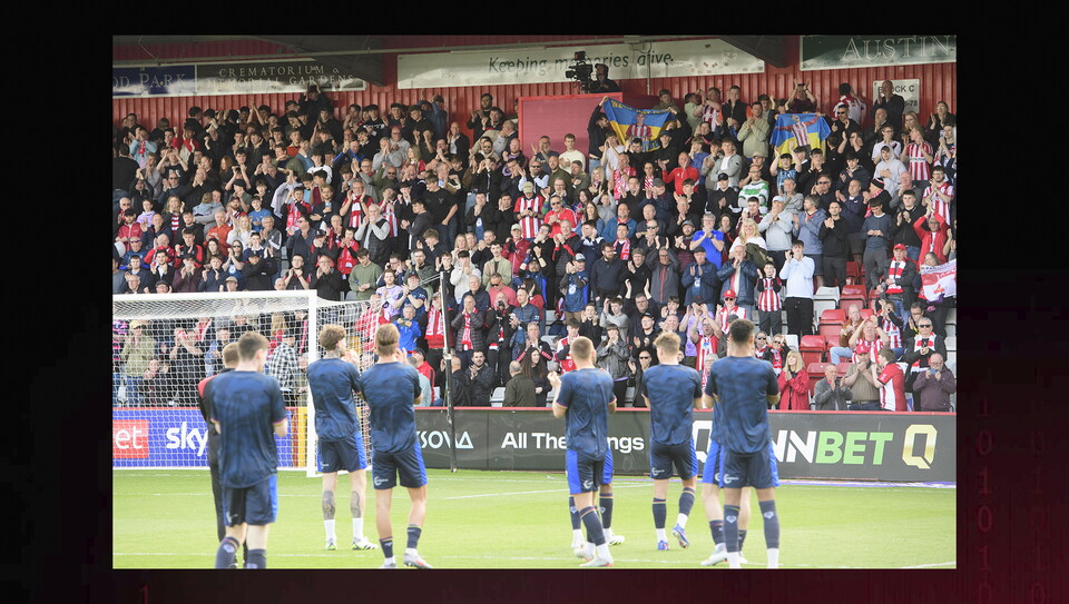 A fans photo from City’s 2-2 draw at Stevenage