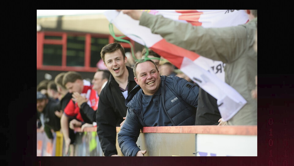 A fans photo from City’s 2-2 draw at Stevenage