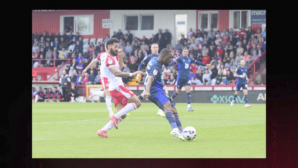 A match action photo from City’s 2-2 draw at Stevenage