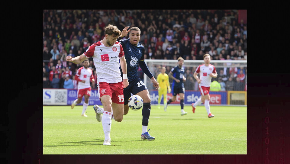 A match action photo from City’s 2-2 draw at Stevenage