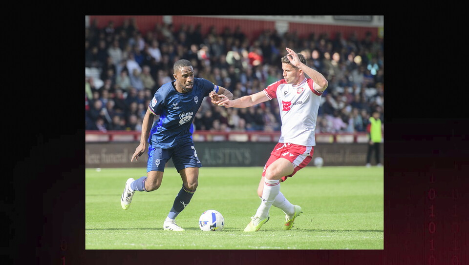 A match action photo from City’s 2-2 draw at Stevenage