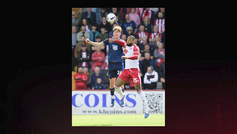 A match action photo from City’s 2-2 draw at Stevenage