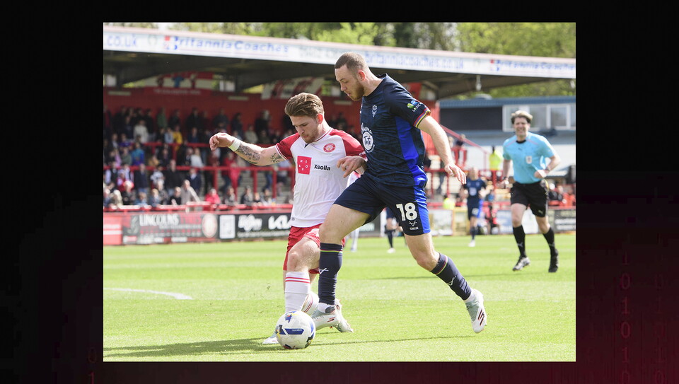 A match action photo from City’s 2-2 draw at Stevenage