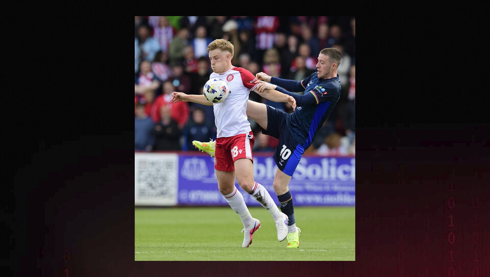 A match action photo from City’s 2-2 draw at Stevenage