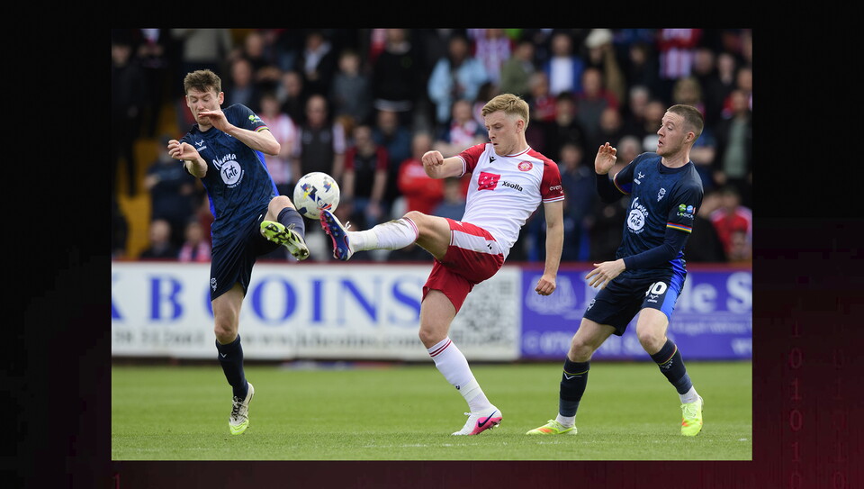 A match action photo from City’s 2-2 draw at Stevenage