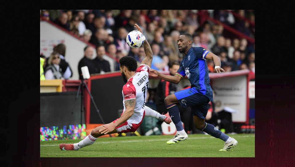 A match action photo from City’s 2-2 draw at Stevenage