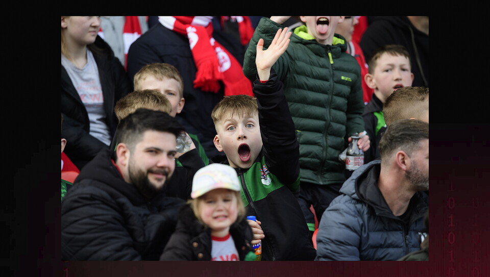 A fans photo from City’s 1-0 home win over AFC Wimbledon