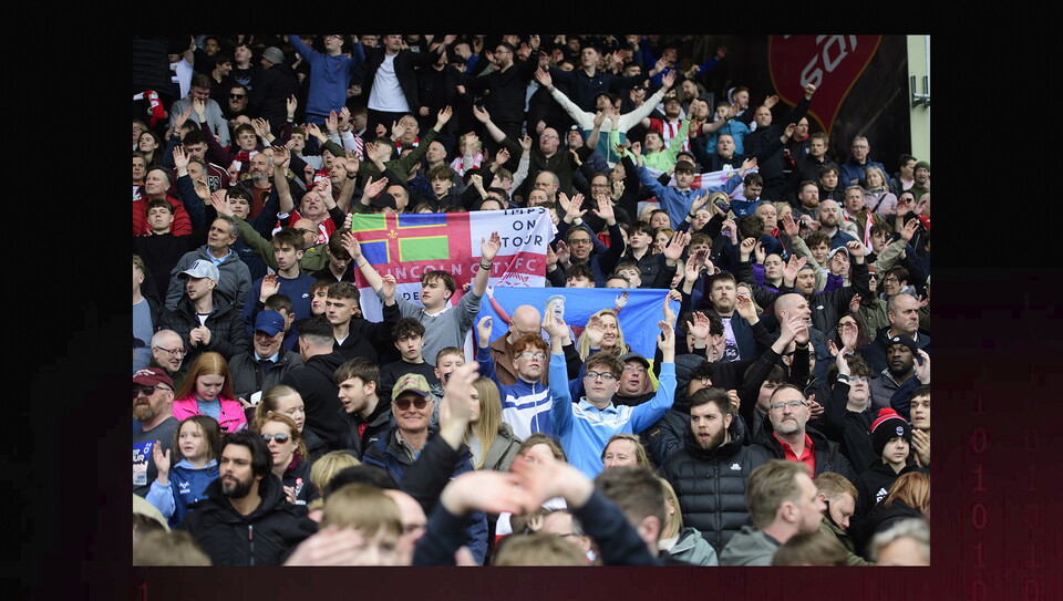 A fans photo from City’s 1-0 home win over AFC Wimbledon