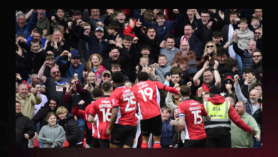 A fans photo from City’s 1-0 home win over AFC Wimbledon