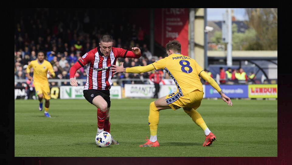 A match photo from City’s 1-0 home win over AFC Wimbledon