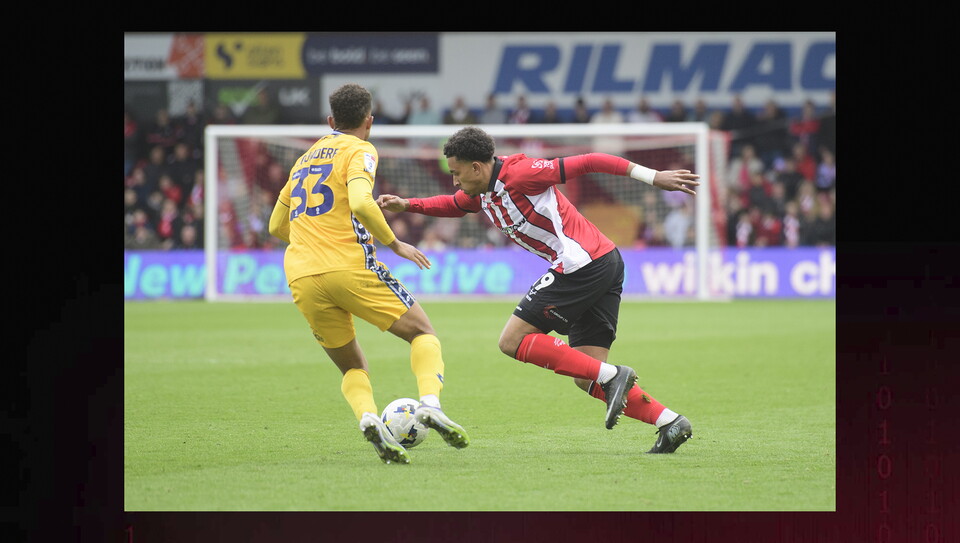 A match photo from City’s 1-0 home win over AFC Wimbledon