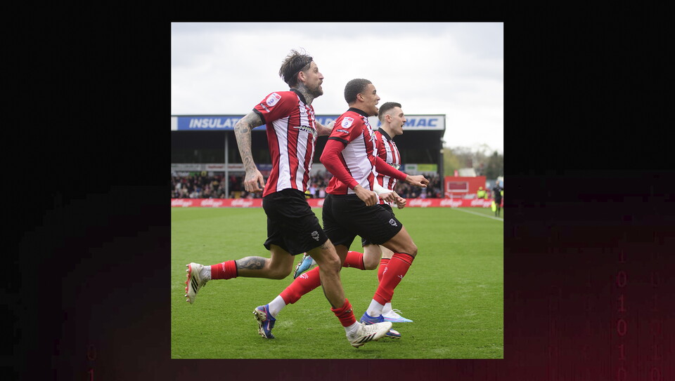 A match photo from City’s 1-0 home win over AFC Wimbledon