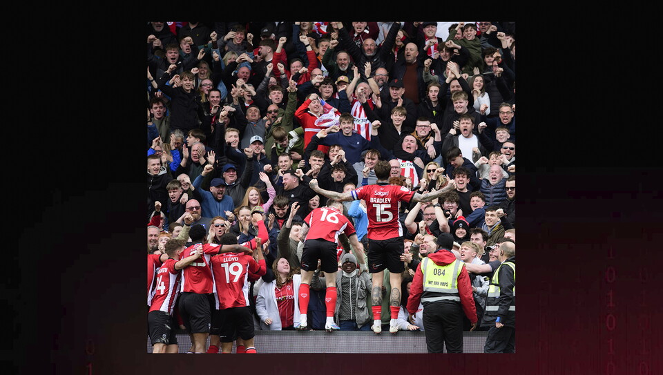A match photo from City’s 1-0 home win over AFC Wimbledon