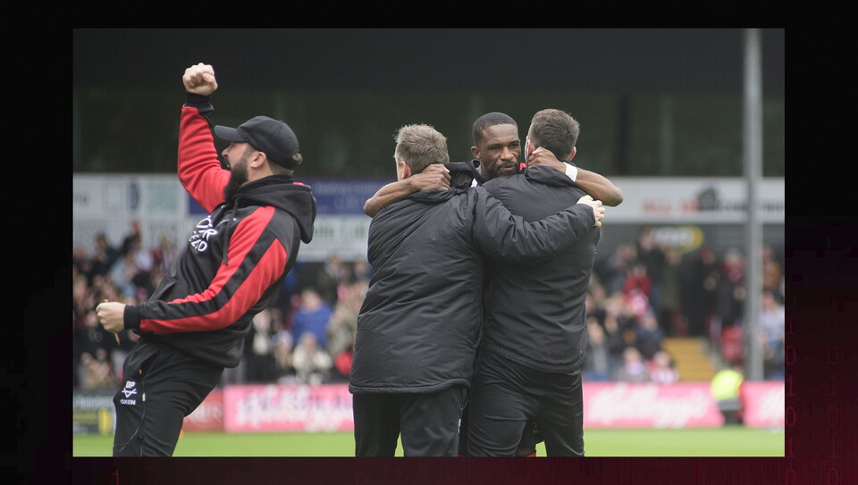 A match photo from City’s 1-0 home win over AFC Wimbledon