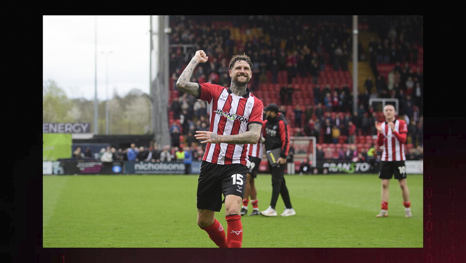 A match photo from City’s 1-0 home win over AFC Wimbledon