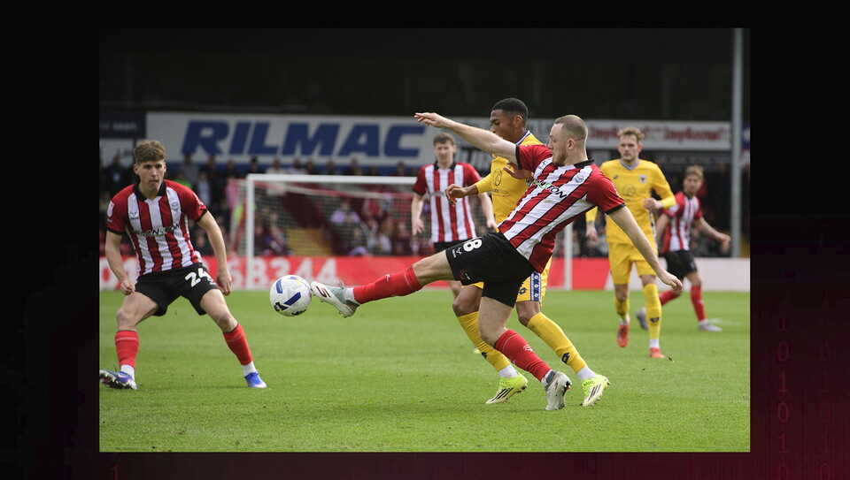 A match photo from City’s 1-0 home win over AFC Wimbledon