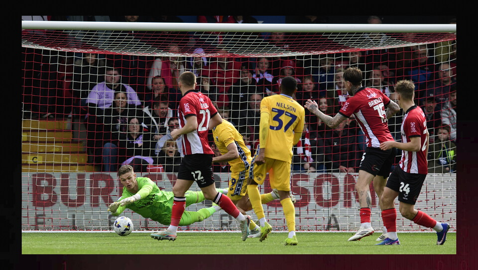 A match photo from City’s 1-0 home win over AFC Wimbledon