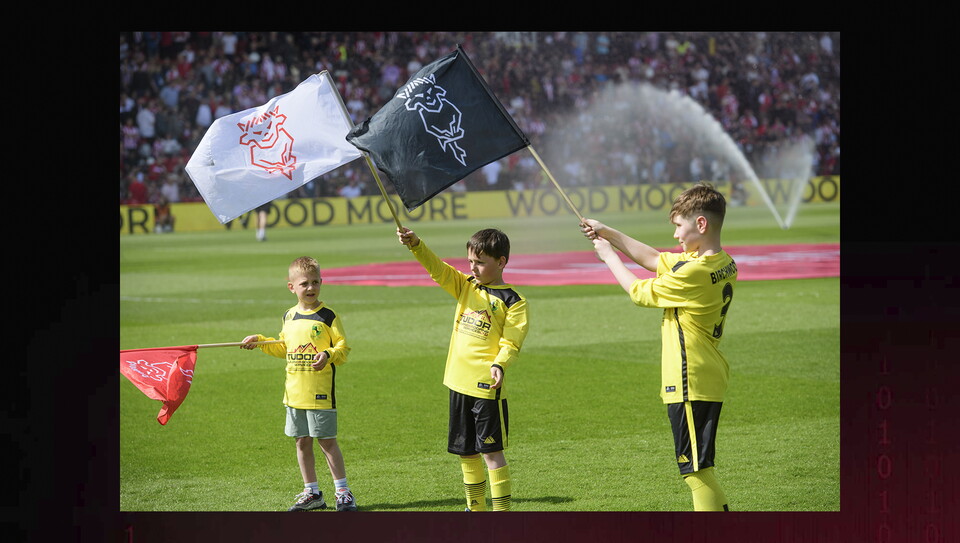 A match photo from City’s 4-3 win over Wycombe Wanderers 